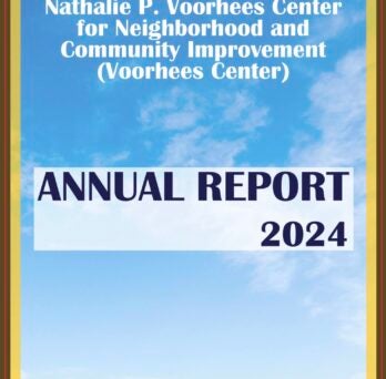 annual report cover with gold boarder and blue sky image behind text of annual report 2024.
                  